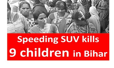 Bihar, Muzaffarpur, School, SUV kills 9 in Bihar