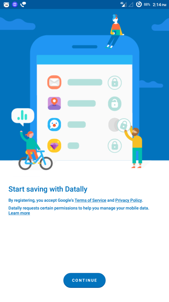 Installation Screenshots Datally Google’s New Data Saving App for Android - Welcome-2 Screen of Datally