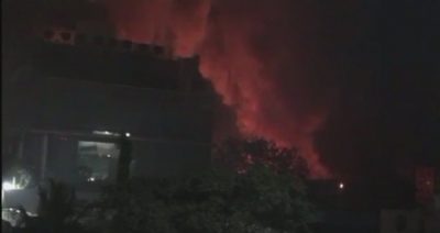 Fire at Cinevista Studio Mumbai