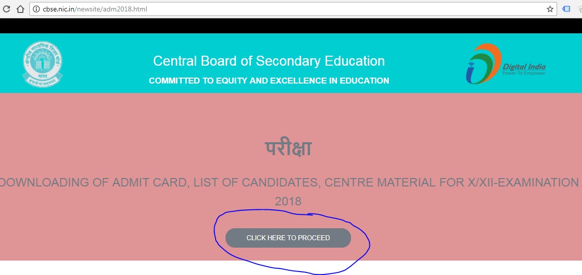 CBSE Class 10, Class 12 admit card 2018, cbse.nic.in, Admit Card for private students