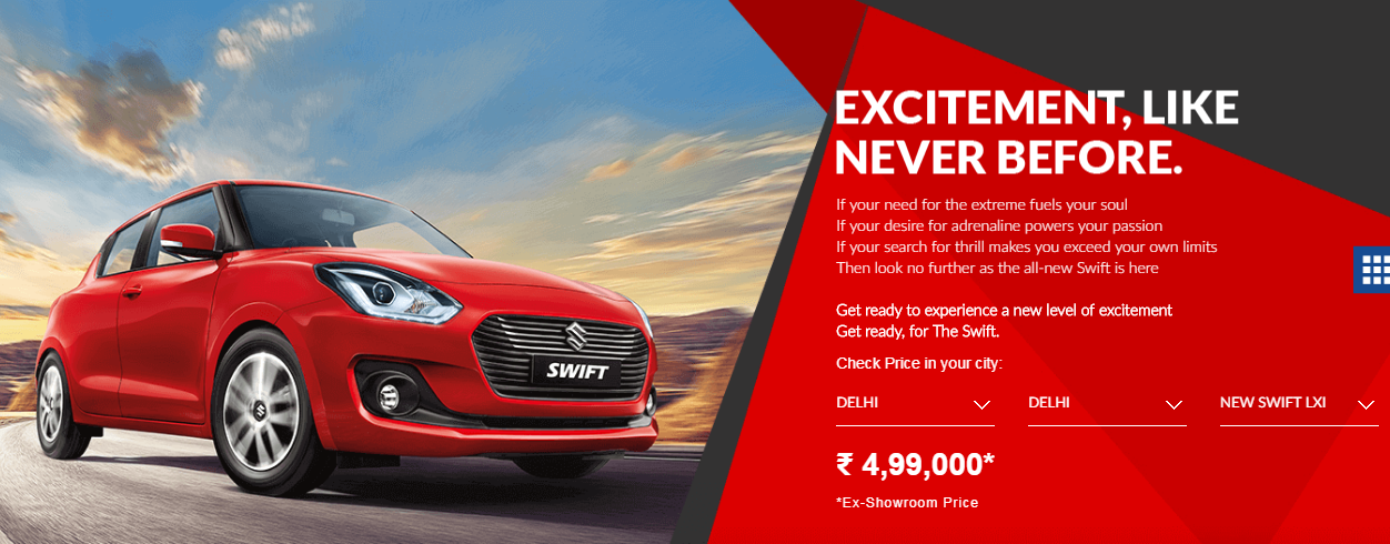 New maruti Swift price 26-Jan-2019