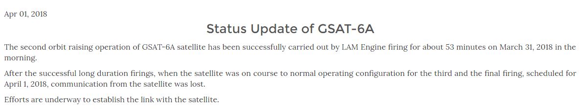 ISRO-GSAT-6A-Status-Update