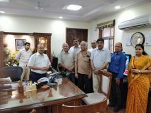 Chief Secretary D.B. Gupta welcomed by the Industry Services Council