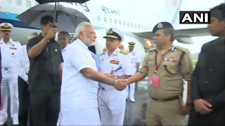 PM-inspects-situation-during-Kerala-Floods