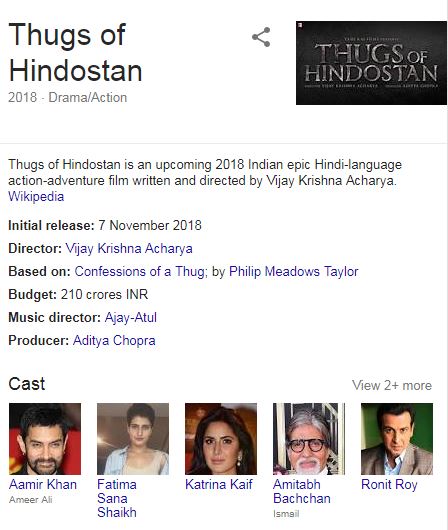 Thugs Of Hindostan