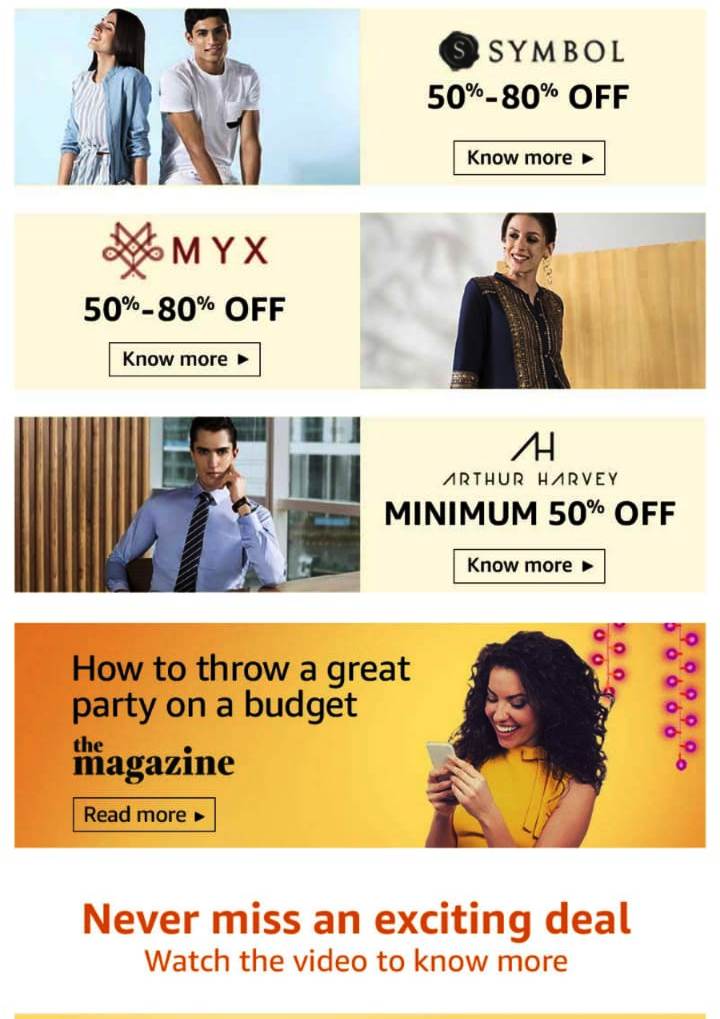 Amazon Why Wait To Celebrate - Get Sale Ready- Load Amazon Pay Balance Rs3000 and Get Rs300 extra