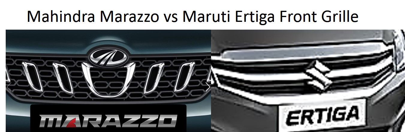 Mahindra Marazzo vs Maruti Ertiga Front Grille