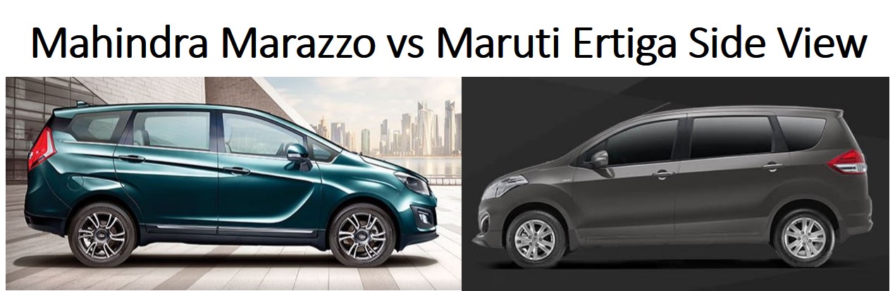 Mahindra Marazzo vs Maruti Ertiga Side View