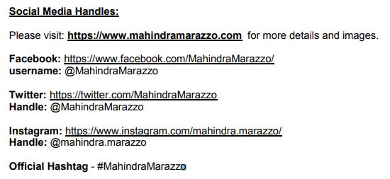 MahindraMarazzo-Social Media Handles-1