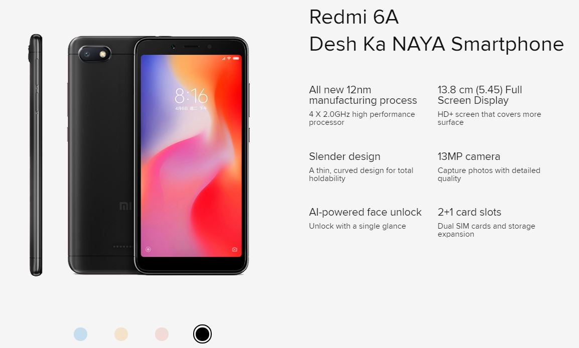 Redmi 6a Specifications 5 Vishesh Baat News