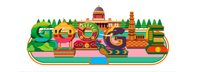 GoogleDoodle, India, RepublicDay 2019