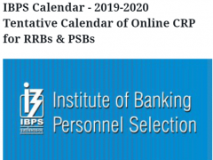 IBPS Calendar - 2019-2020