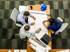 people sitting in office