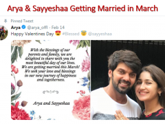 AryaSayyeshaa-Marriage-Date-March-2019