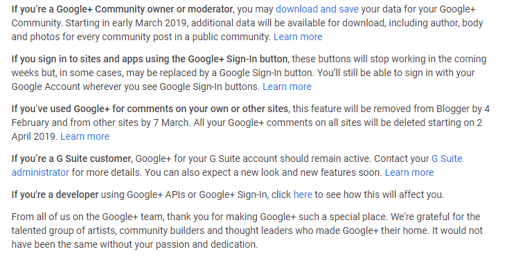 Google+ Account shutting down on April 2, 2019 Google+,Google,Google plus shutting down, Google+ last date, Google + closing, 