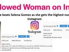 Most-Followed-Woman on Instagram -Ariana Grande