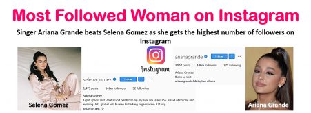 Most-Followed-Woman on Instagram -Ariana Grande