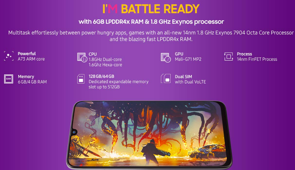 Samsung Galaxy M30 sPECIFICATIONS