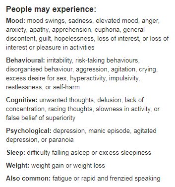 Bipolar Disorder Symptoms