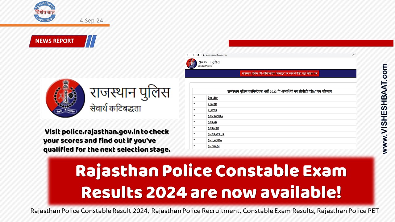 Rajasthan Police Constable Result 2024: Link To Check Result