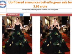 Uorfi Javed Butterfly Gown